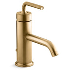 Kohler Lavabo Bataryası Purist Modern Altın
