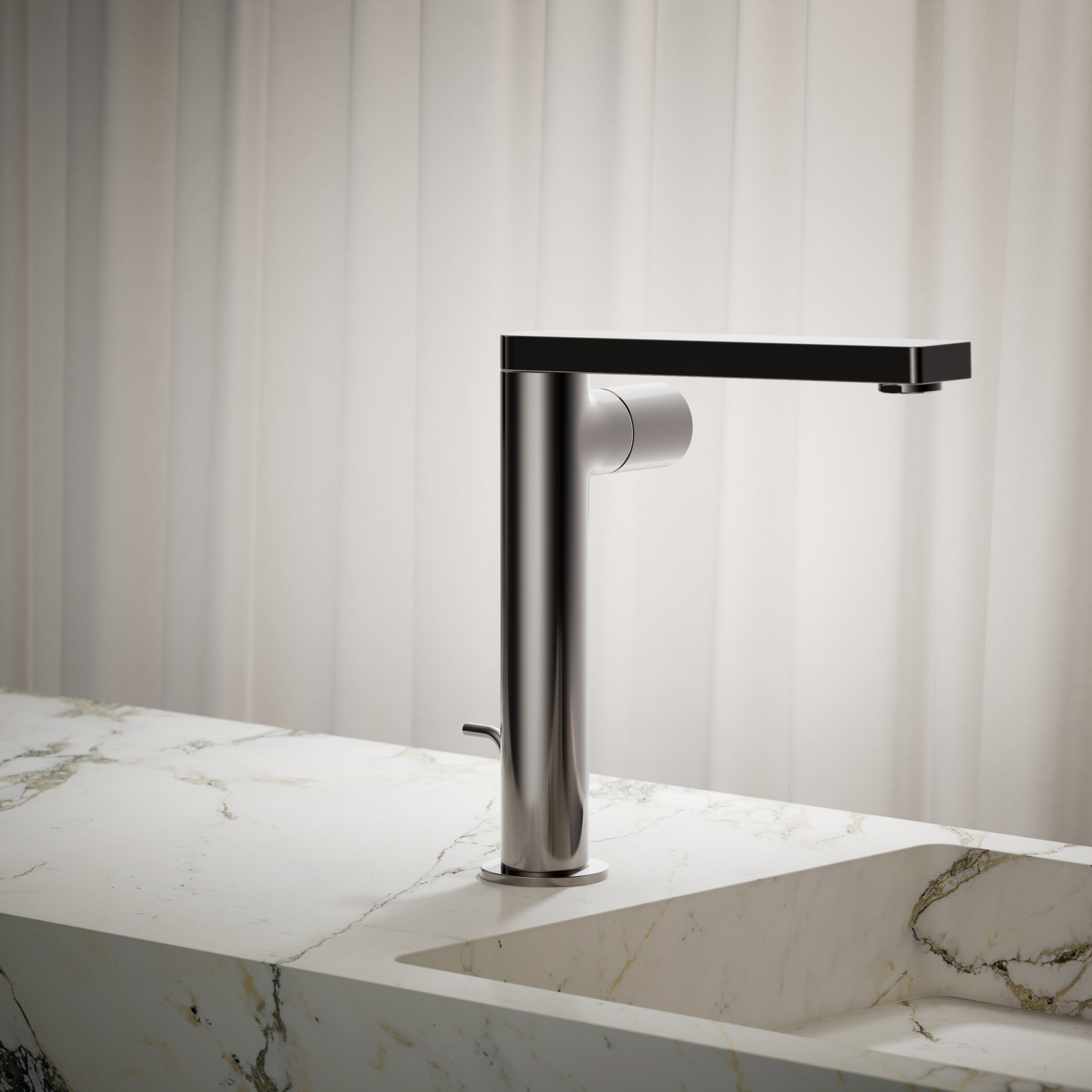 Kohler Lavabo Bataryası Uzun Composed Titanium