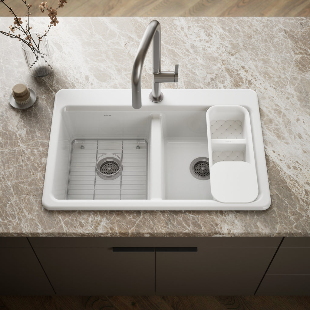Kohler Riverby Döküm Eviye Beyaz