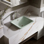 Kohler Lavabo Iron Plains Döküm Banyo Lavabosu Kavak Yeşil