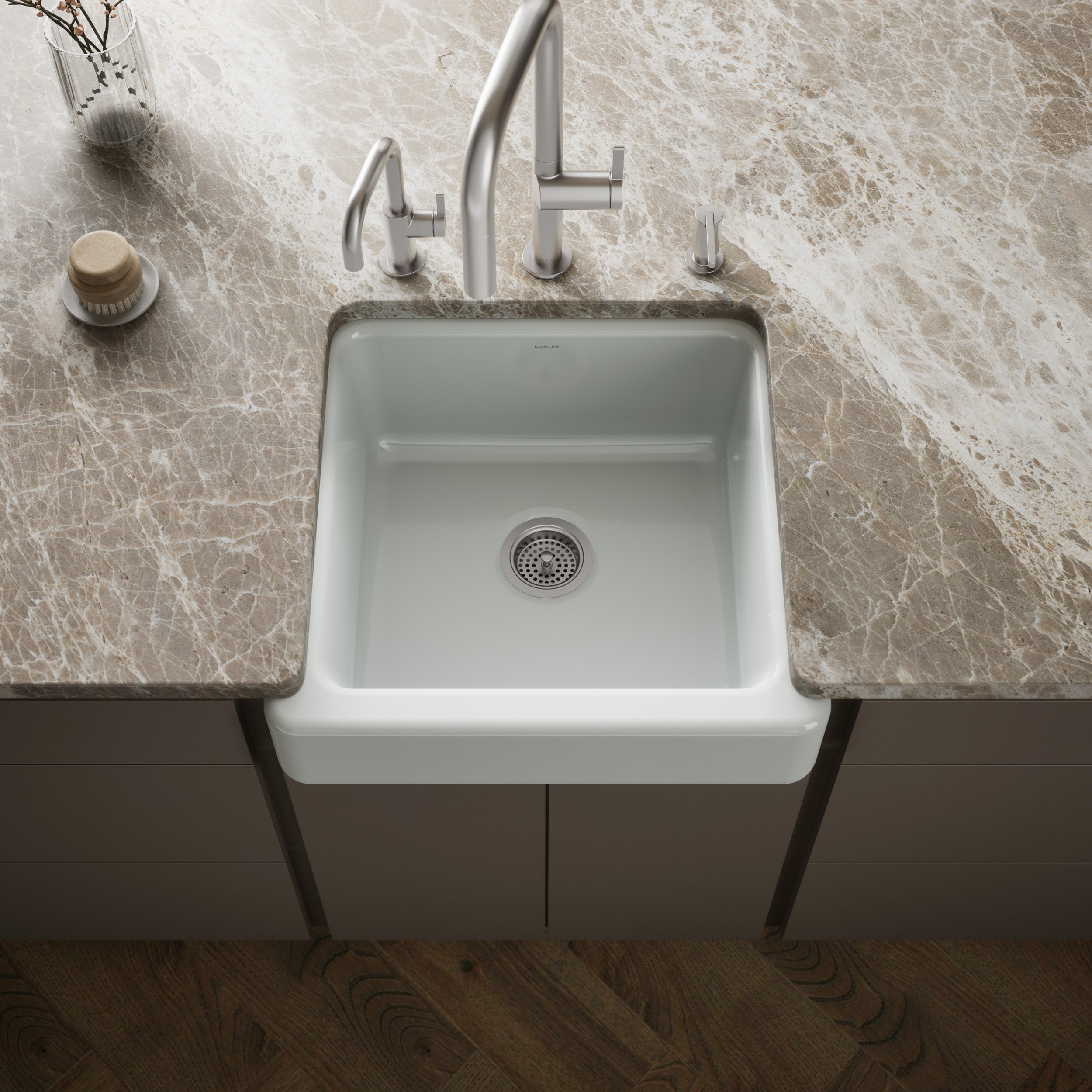 Kohler Eviye Whitehaven Tezgah Altı Ice Grey