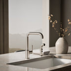 Kohler Eviye Bataryası Purist Yan Spreyli , Paslanmaz Çelik