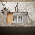 Kohler Eviye Riverby Çift Hazneli Beyaz