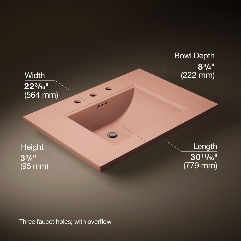 Kohler Lavabo Tezgah Üstü Memoirs Stately Peachblow