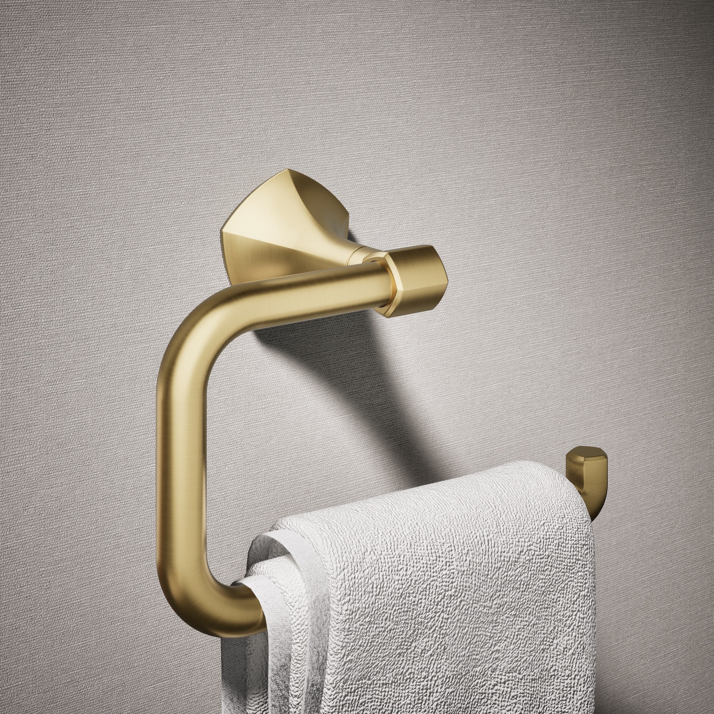Kohler Yuvarlak Havluluk Occasion, Vibrant Brushed Moderne Brass
