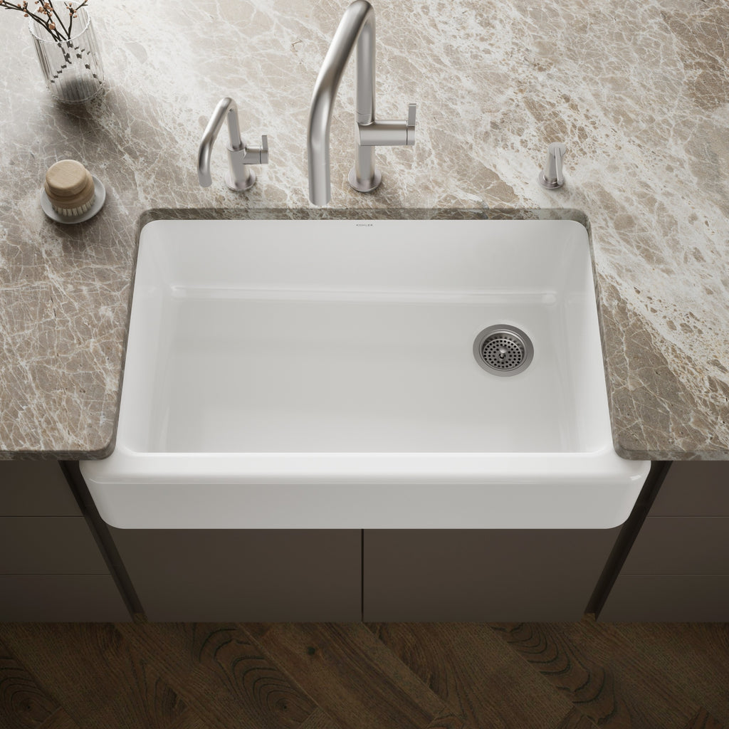 Kohler Eviye Whitehaven Döküm Apron-Front Beyaz