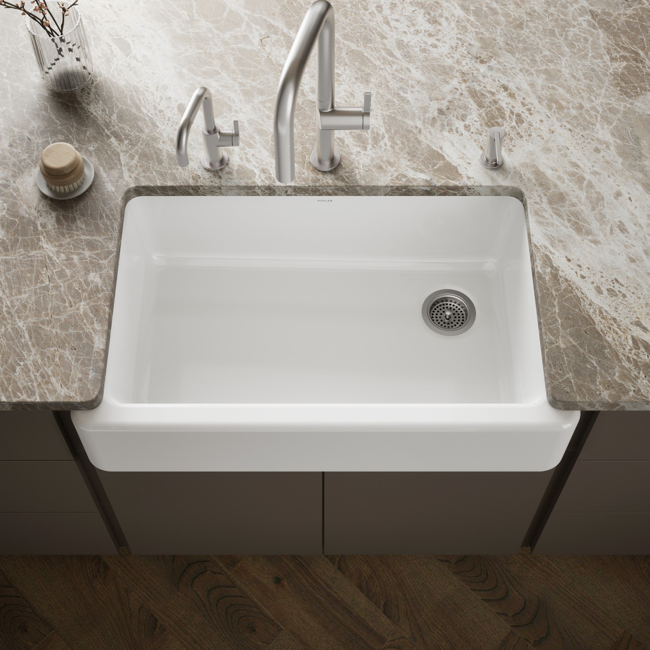 Kohler Eviye Whitehaven Döküm Apron-Front Beyaz