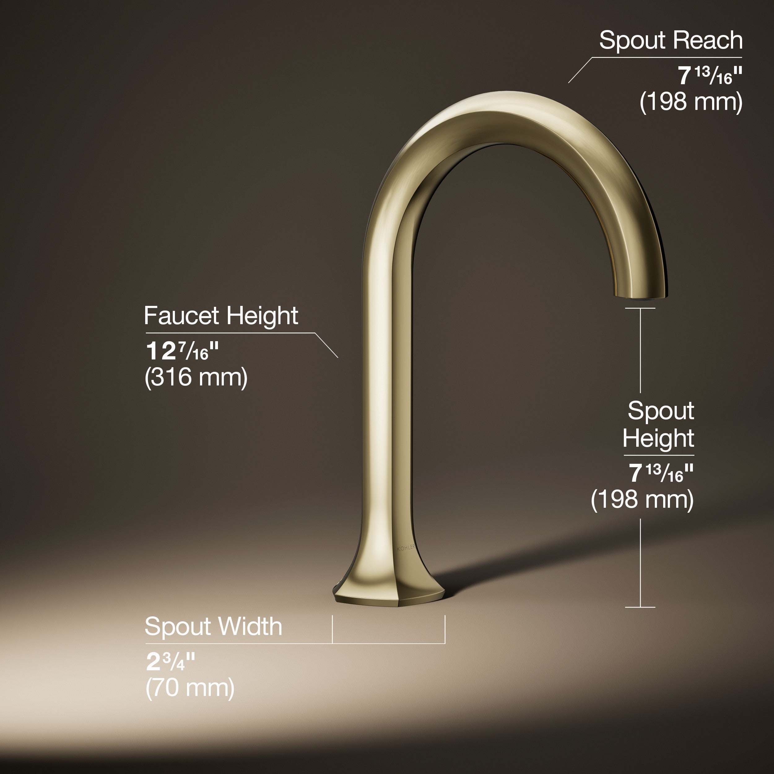 Kohler Batarya Occaison 3 Delikli Küvet Batarya Gagası