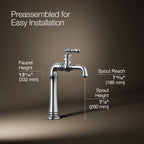 Kohler Eviye Bar Musluğu Artifacts Gentlemans , Krom