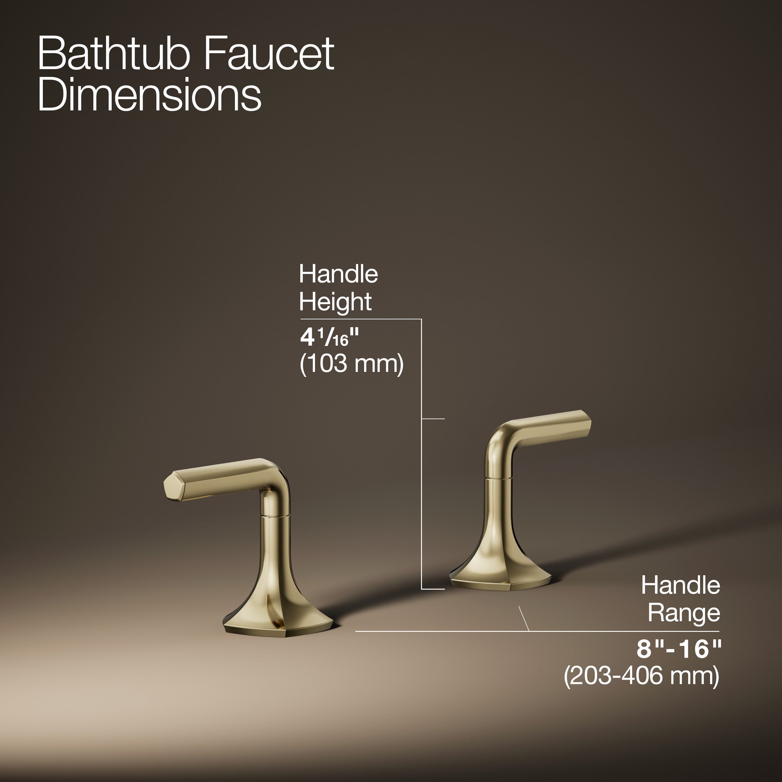 Kohler Batarya Occaison 3 Delikli Küvet Bataryası Handle