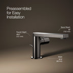 Kohler Lavabo Bataryası Kısa Composed Titanyum