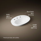 Kohler Lavabo Tezgah Üstü Serif Oval