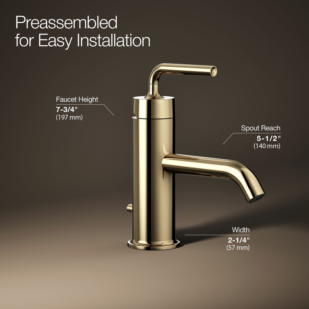 Kohler Lavabo Bataryası Purist Altın
