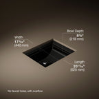 Kohler Lavabo Memoirs Classic Tezgah Altı Siyah