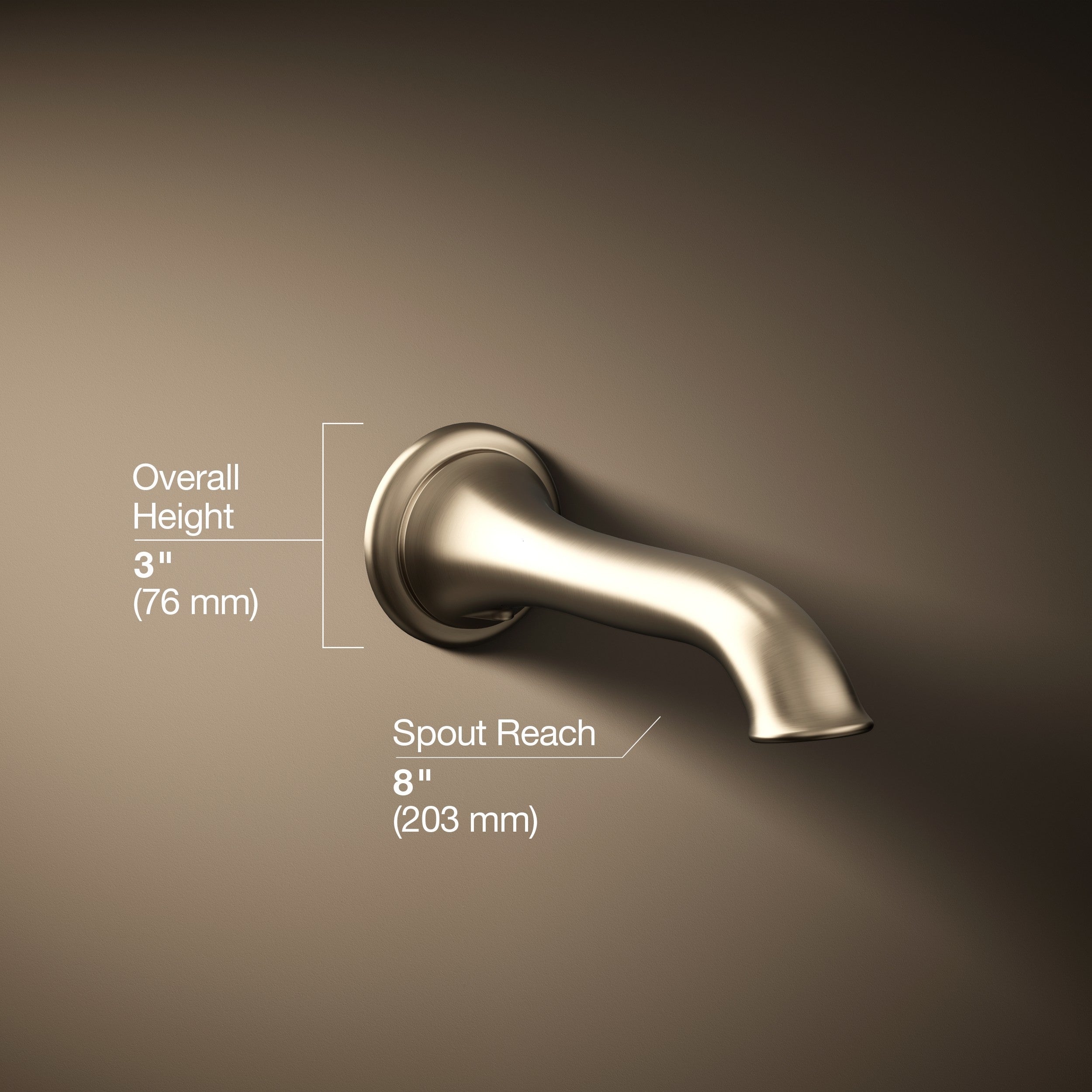 Kohler Artifacts Su Çıkış Gagası Vibrant Brushed Bronz
