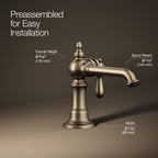 Kohler Lavabo Bataryası Artifacts Brushed Bronze