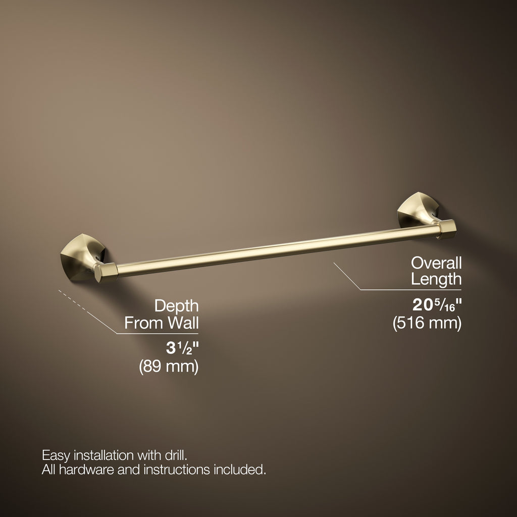 Kohler Uzun Havluluk Occasion 51,6 cm, Vibrant French Gold