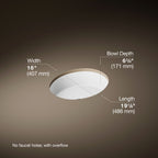 Kohler Lavabo Tezgah Altı Verticyl
