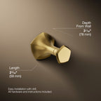 Kohler Bornoz Askılık Occasion, Vibrant Brushed Moderne Brass