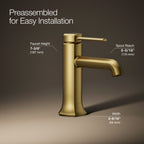 Kohler Lavabo Bataryası Occasion, Vibrant Brushed Moderne Brass