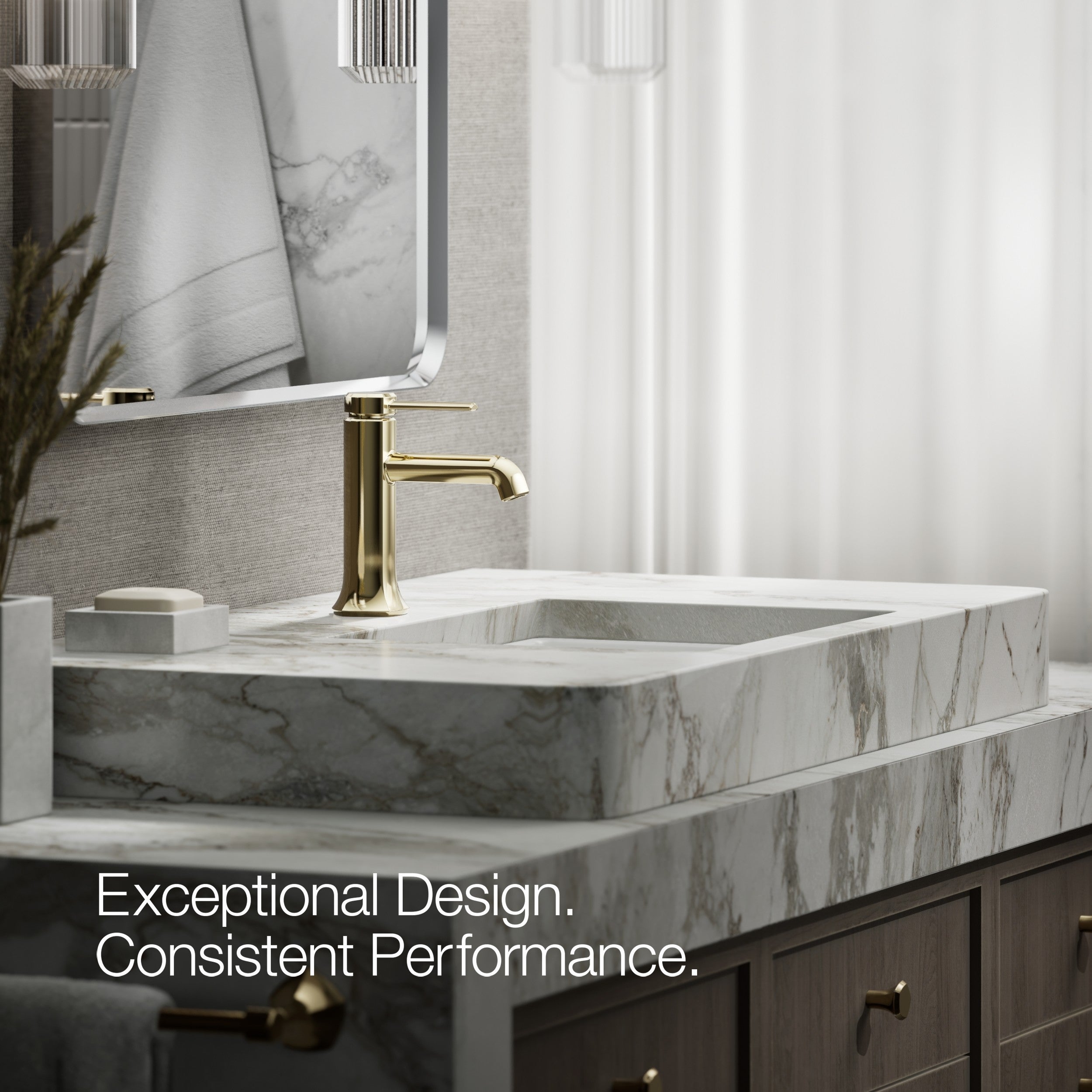 Kohler Lavabo Bataryası Occasion, French Gold