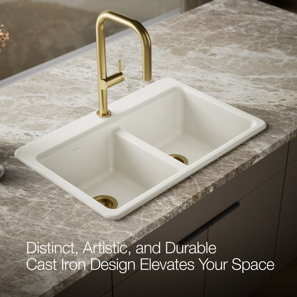 Kohler Eviye Riverby Döküm Biscuit