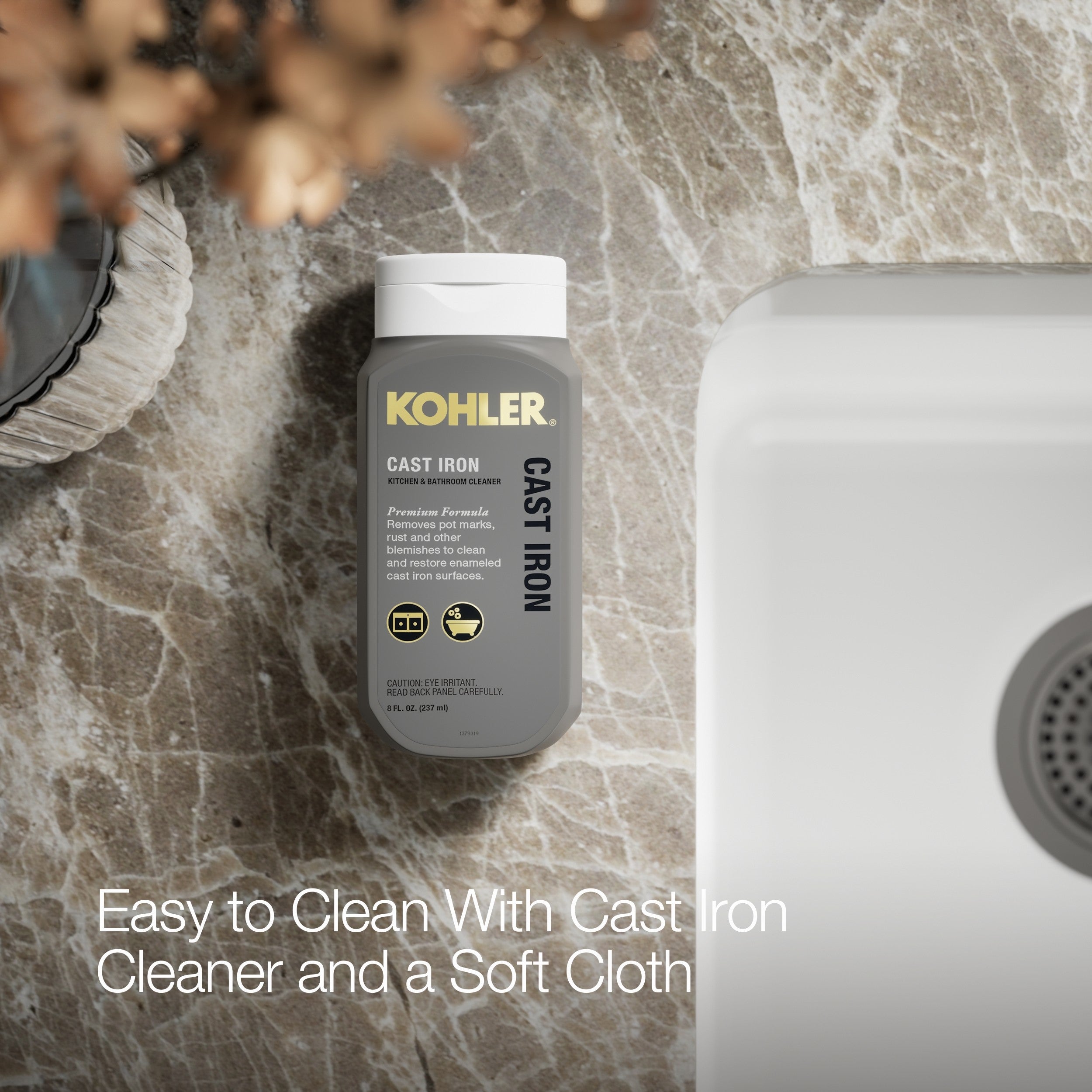 Kohler Eviye Riverby Çift Hazneli Beyaz