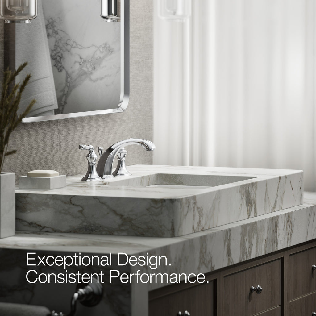 Kohler Lavabo Bataryası Devonshıre 3 Delikli Polished Krom