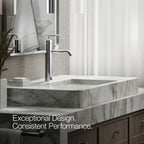 Kohler Lavabo Bataryası Çanak Purist, Krom