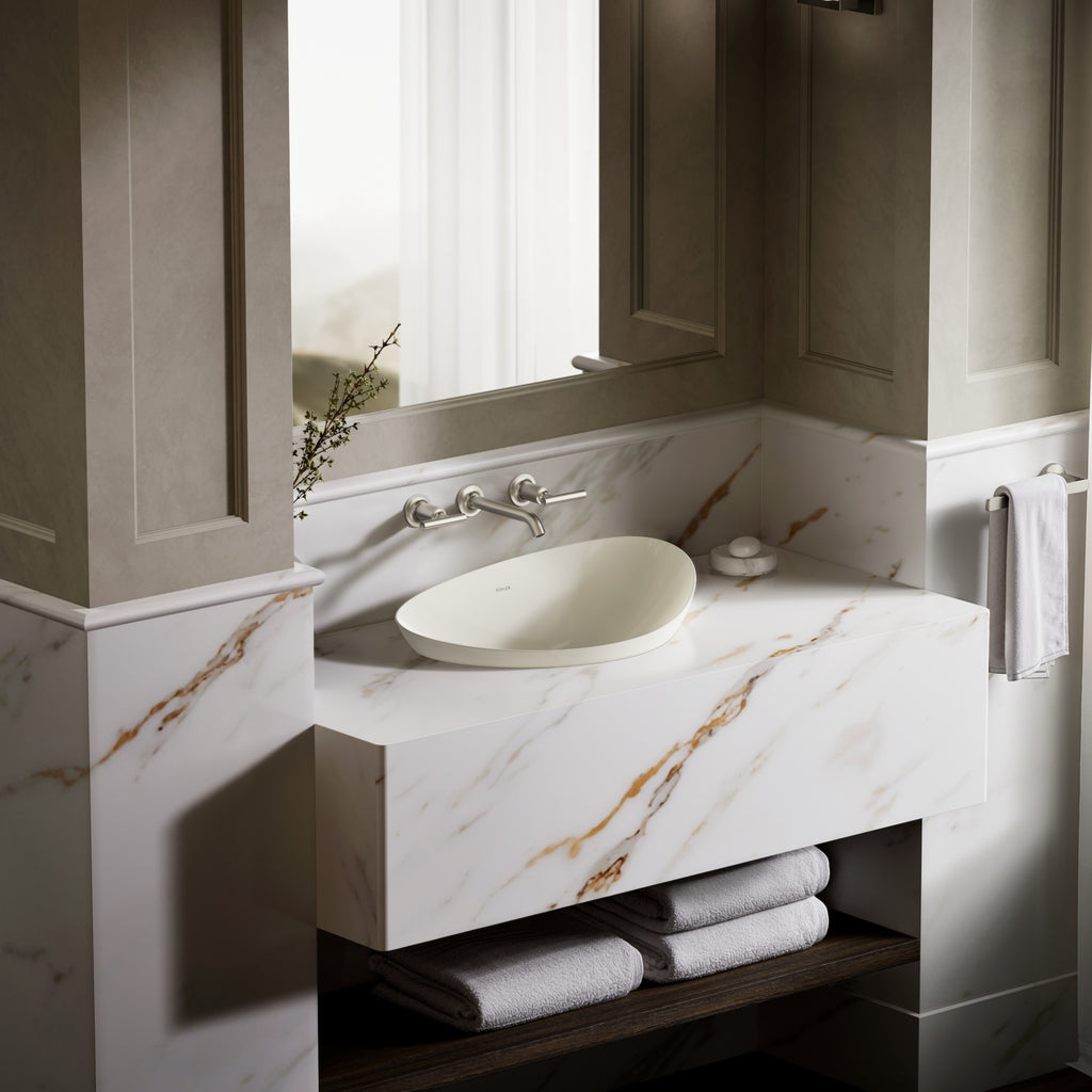 Kohler Lavabo Asimetrik Çanak Veil Bisküvi