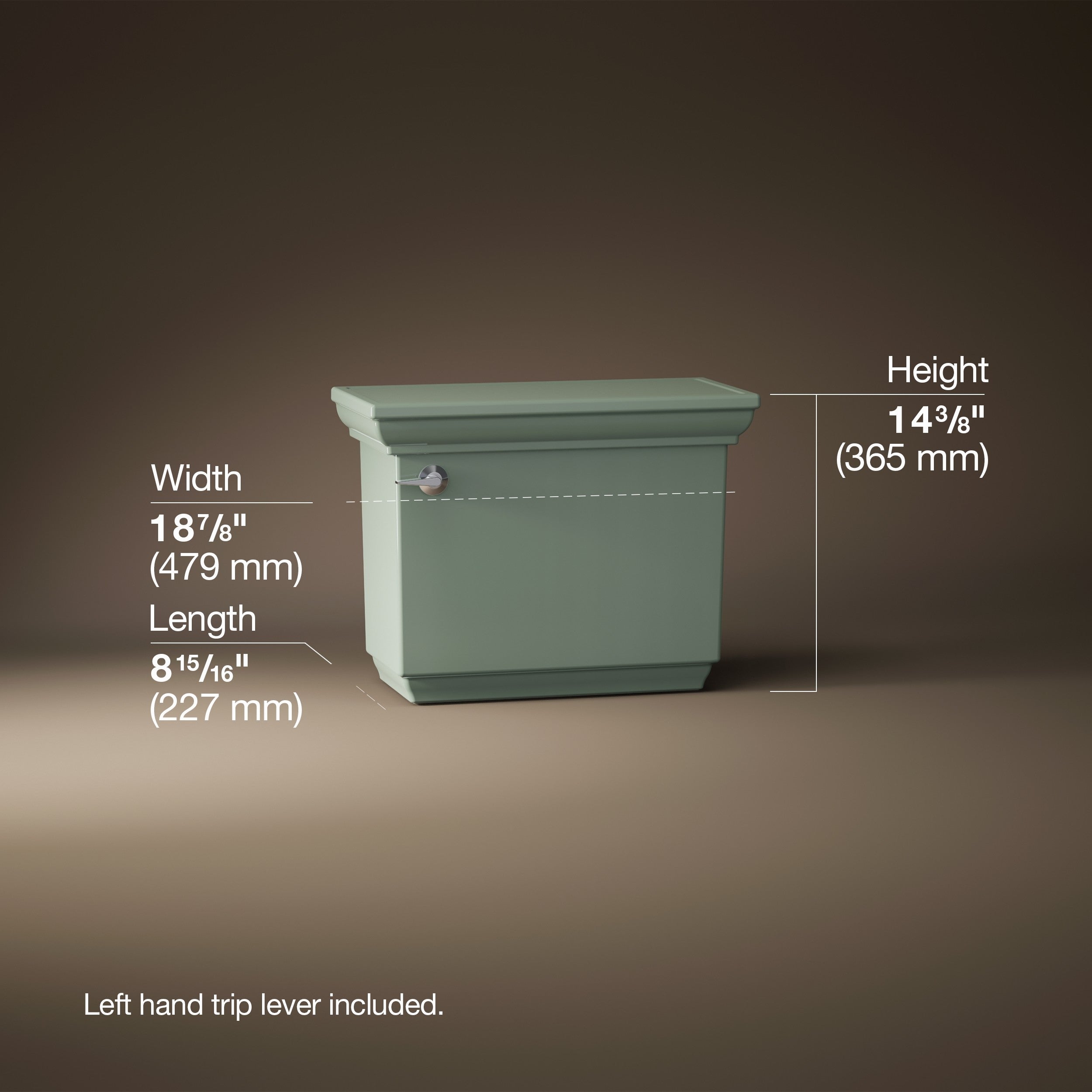 Kohler Klozet Rezervuarı Memoirs Stately, Aspen Green