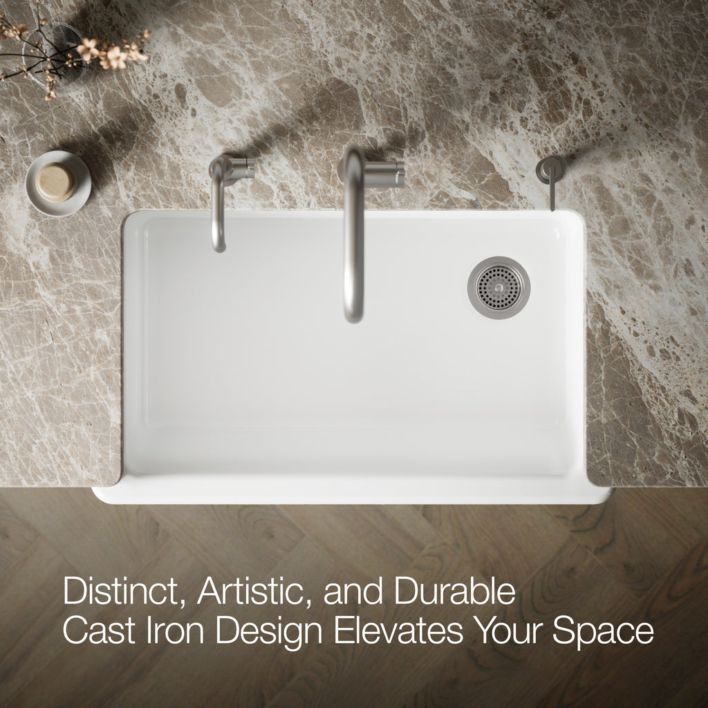 Kohler Eviye Whitehaven Döküm Apron-Front Beyaz