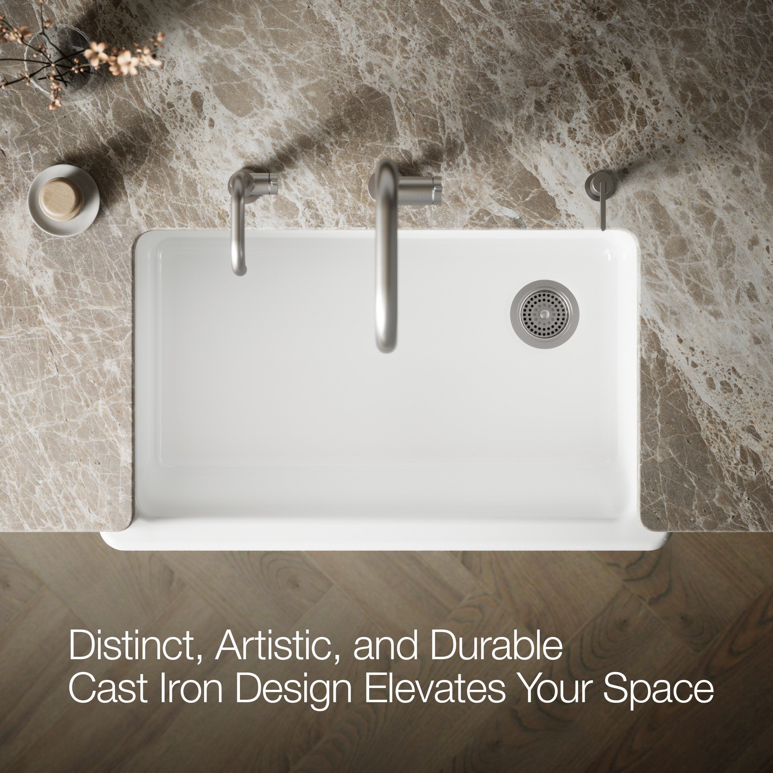 Kohler Eviye Whitehaven Döküm Apron-Front Beyaz
