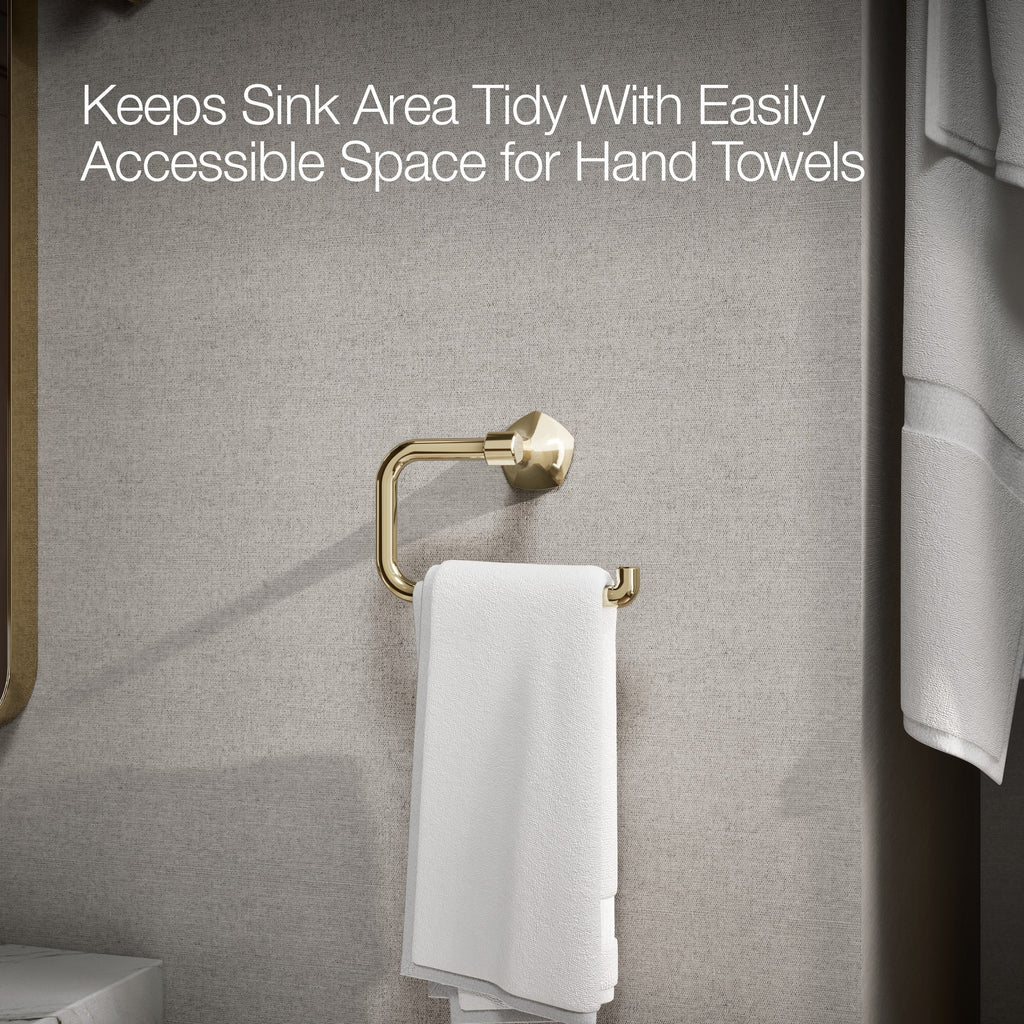 Kohler Yuvarlak Havluluk Occasion, Vibrant French Gold
