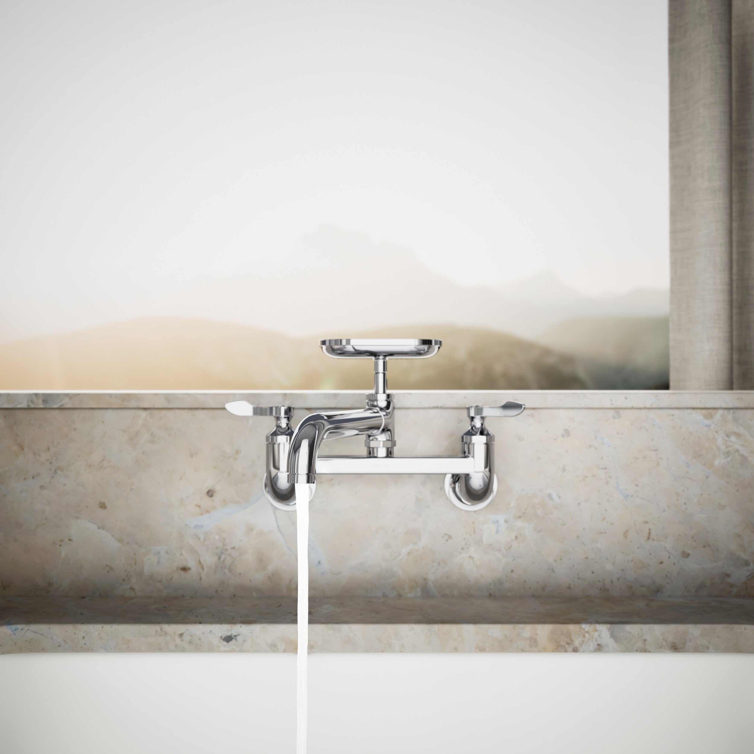 Kohler Eviye Bataryası Clearwater Krom