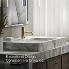 Kohler Lavabo Bataryası Purist Altın