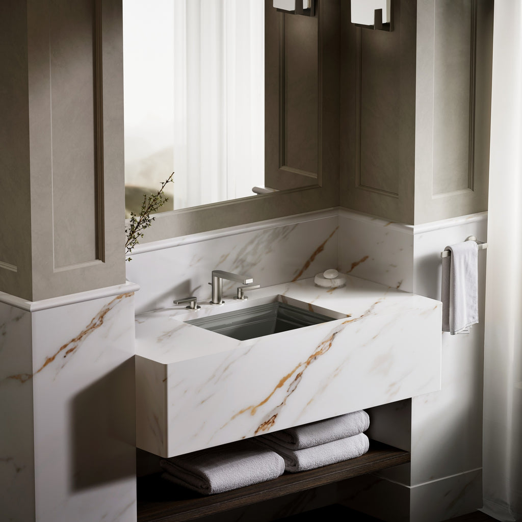 Kohler Lavabo Memoirs Classic Tezgah Altı Koyu Gri