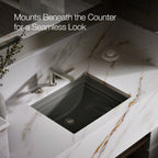 Kohler Lavabo Memoirs Classic Tezgah Altı Koyu Gri