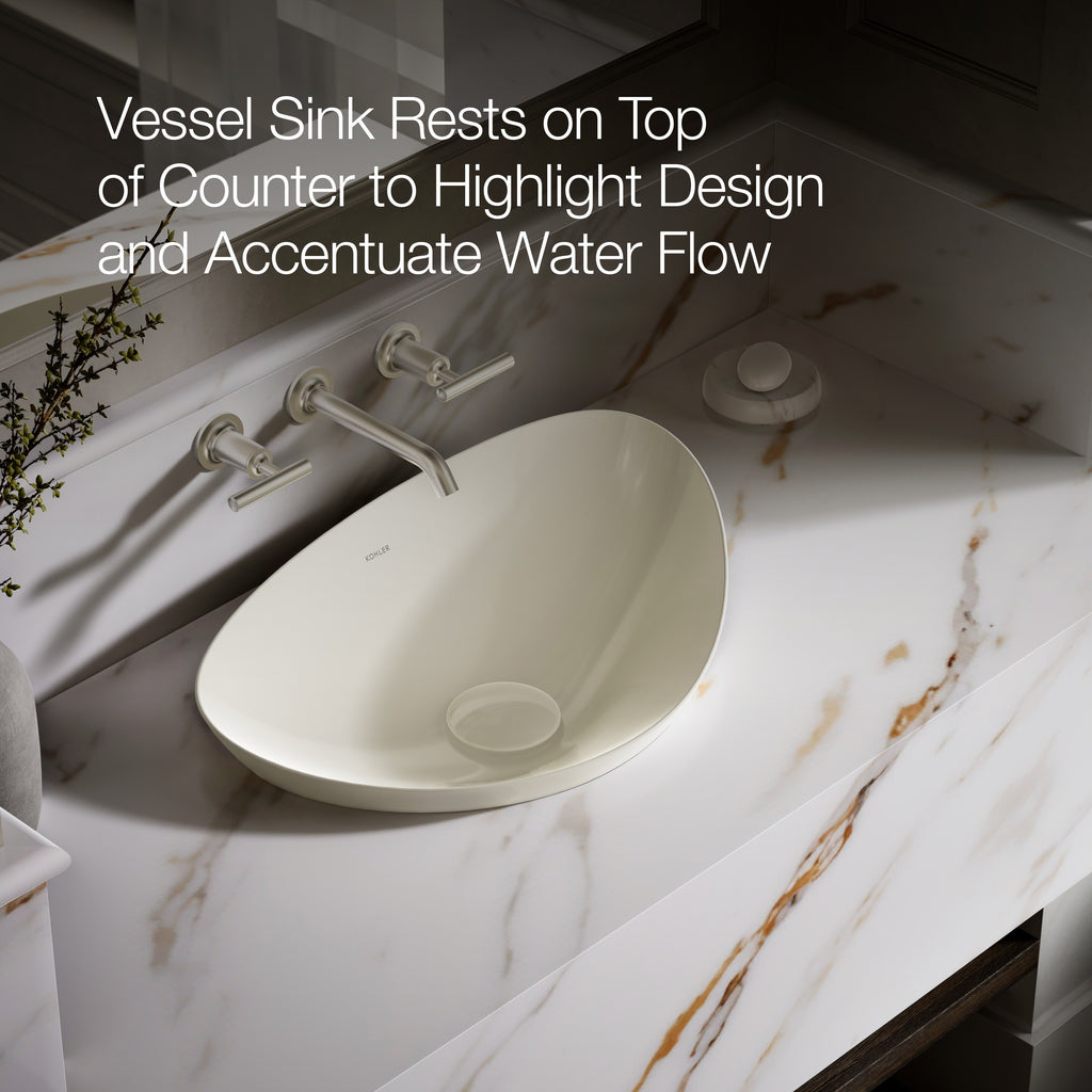 Kohler Lavabo Asimetrik Çanak Veil Bisküvi