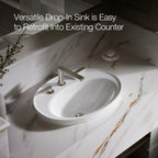Kohler Lavabo Tezgah Üstü Serif Oval