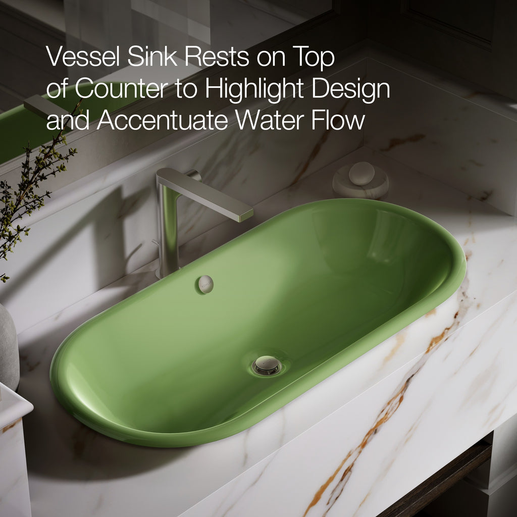 Kohler Lavabo Iron Plains Fresh Yeşil