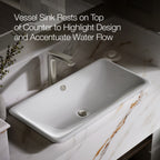 Kohler Lavabo İron Plans Döküm 76 x 40 cm Beyaz