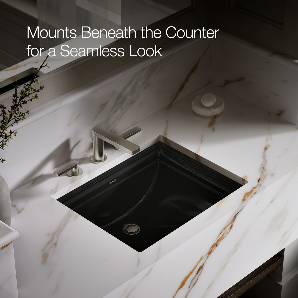 Kohler Lavabo Memoirs Classic Tezgah Altı Siyah