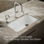 Kohler Eviye Riverby Tezgah Altı Döküm Beyaz