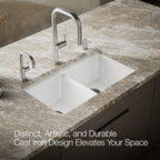Kohler Eviye Riverby Çift Hazneli Beyaz