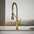 Kohler Eviye Bataryası Tournant Profesyonel, Mat Altın