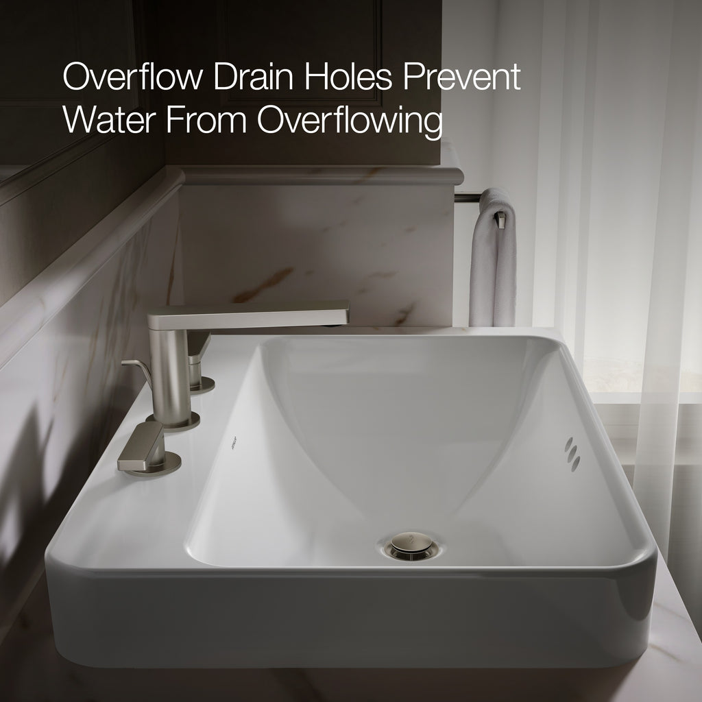 Kohler Lavabo Tezgah Üstü Üç Delikli Vox 58,4 x 465 cm