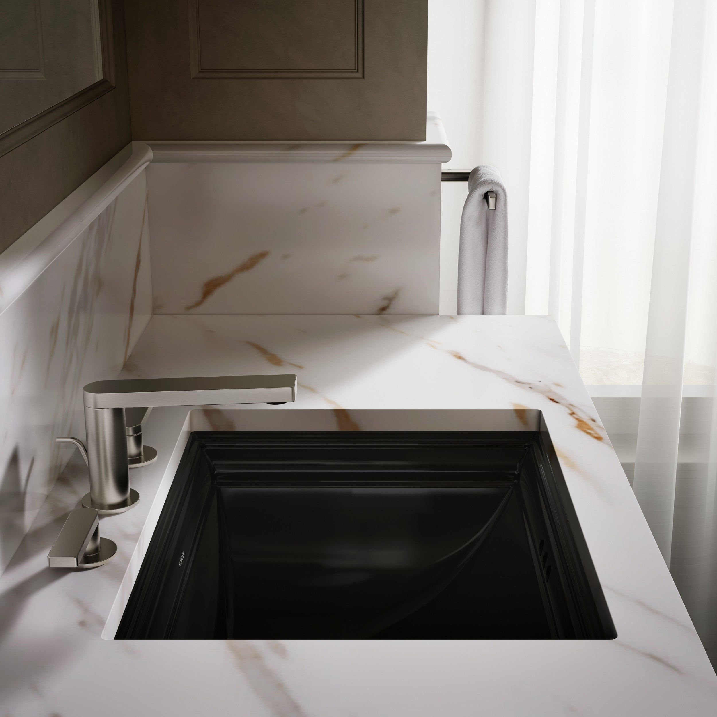 Kohler Lavabo Memoirs Classic Tezgah Altı Siyah