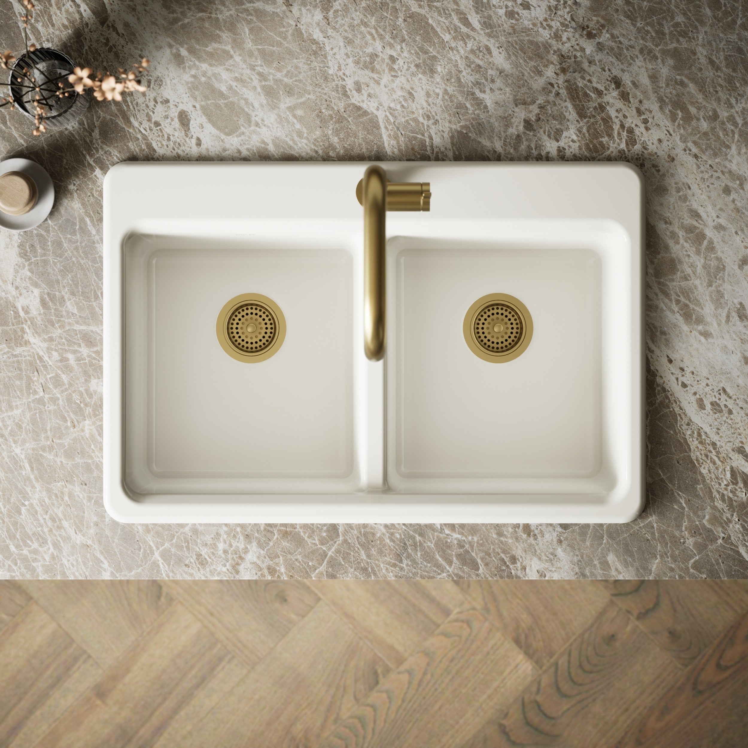 Kohler Eviye Riverby Döküm Biscuit