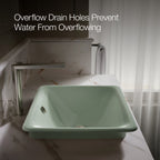 Kohler Lavabo Iron Plains Döküm Banyo Lavabosu Kavak Yeşil